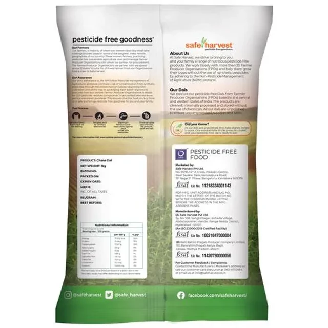 Safe Harvest Chana Dal, 1 kg-2.webp